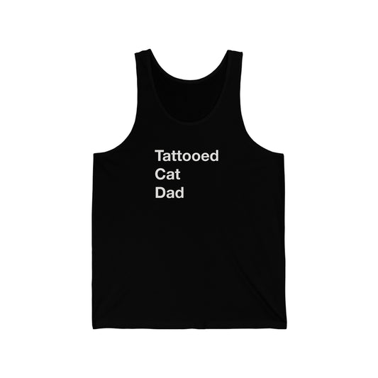 Tattooed Cat Dad Jersey Tank