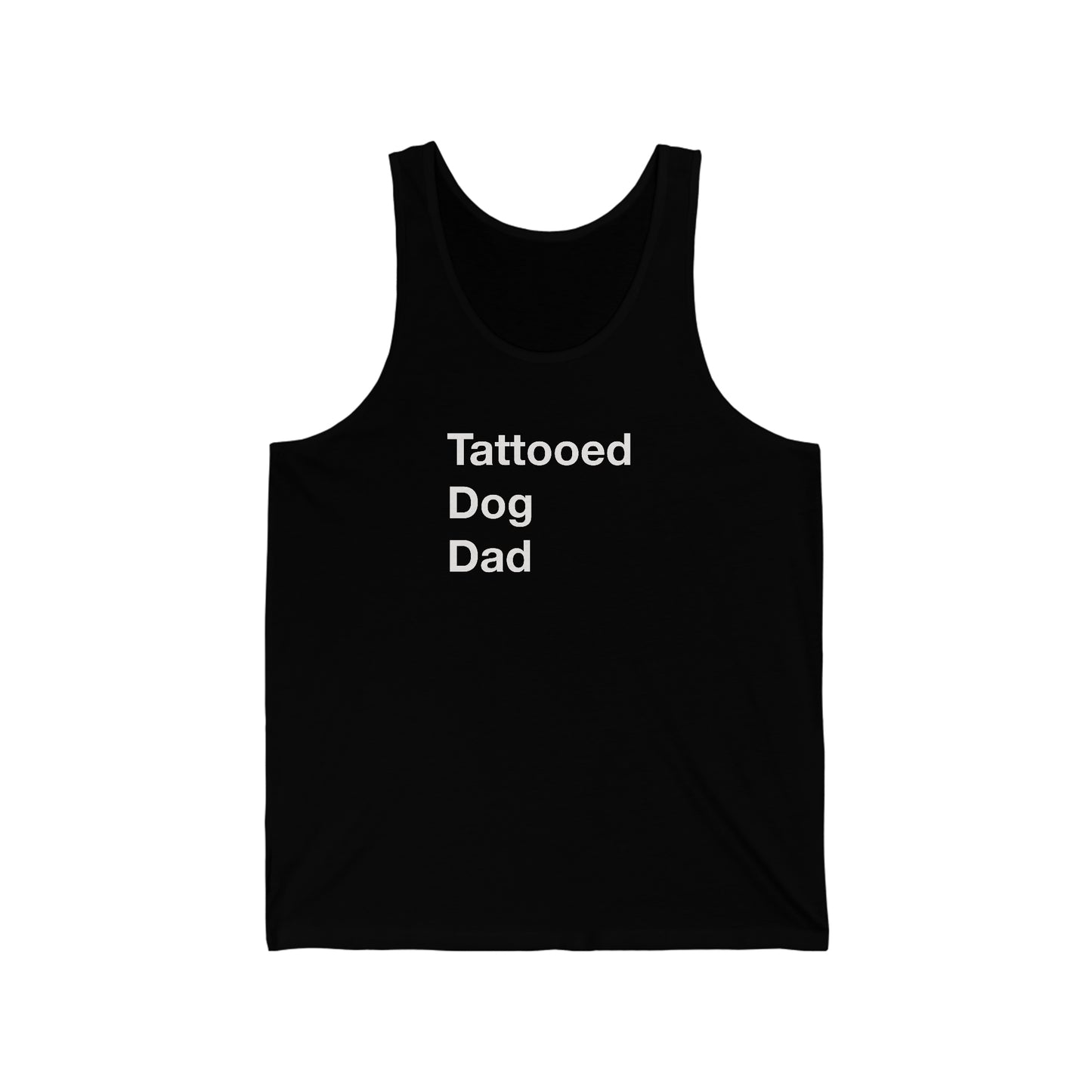 Tattooed Dog Dad Jersey Tank