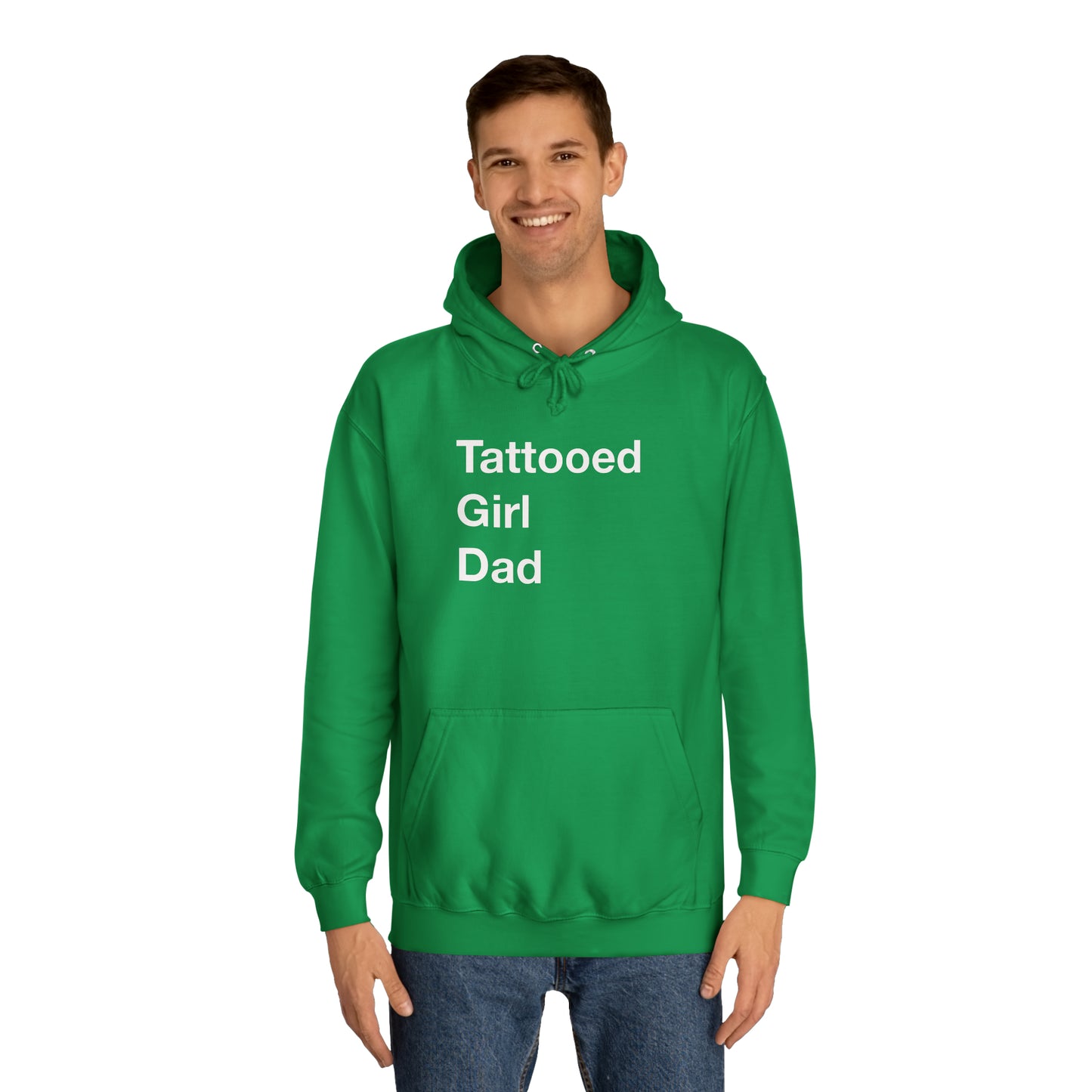 Tattooed Girl Dad Hoodie