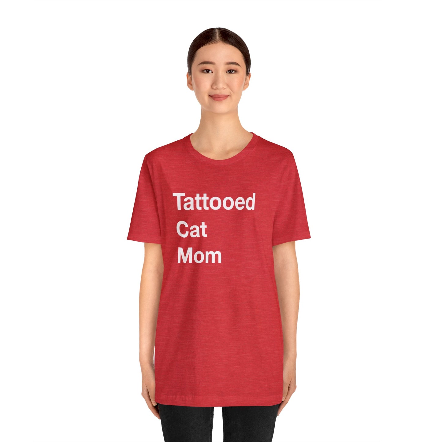 Tattooed Cat Mom Short Sleeve Tee