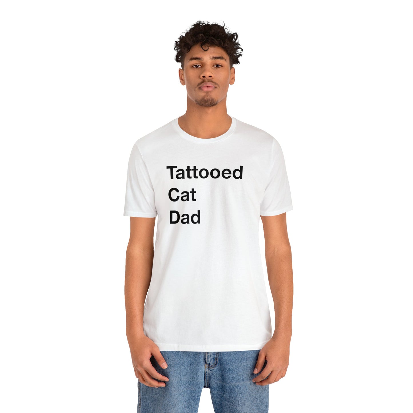 Tattooed Cat Dad Short Sleeve Tee